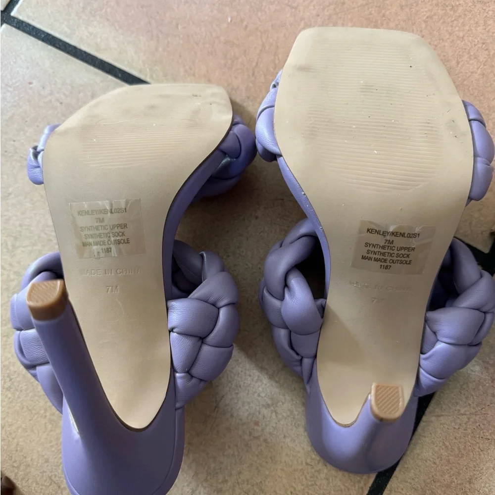 Steve Madden Lavender Kenley Braided Heels - Picture 3 of 4